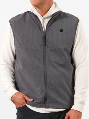 Men's Linksoul Charcoal Cassidy Water Resistant Vest, Large